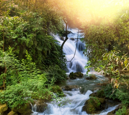 waterfallの写真素材