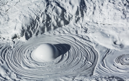 Geyser Sol de Manana, Boliviaの写真素材