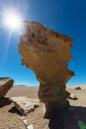 Arbol de piedra - Stone rock formation in Boliviaの写真素材