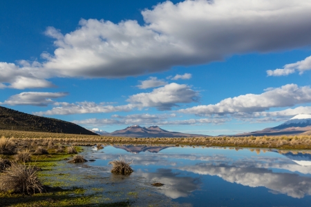 High mountains in Boliviaの写真素材