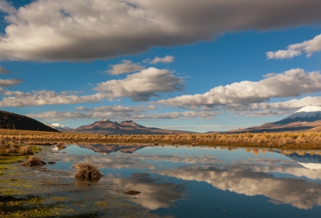 High mountains in Boliviaの写真素材