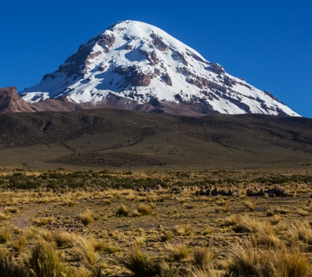 High mountains in Boliviaの写真素材