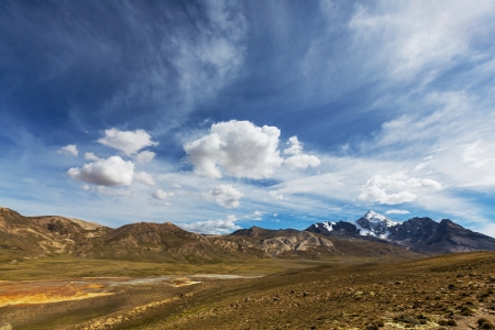 High mountains in Boliviaの写真素材