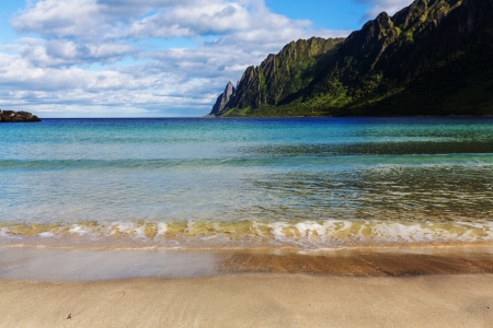 Senja island,Norwayの写真素材
