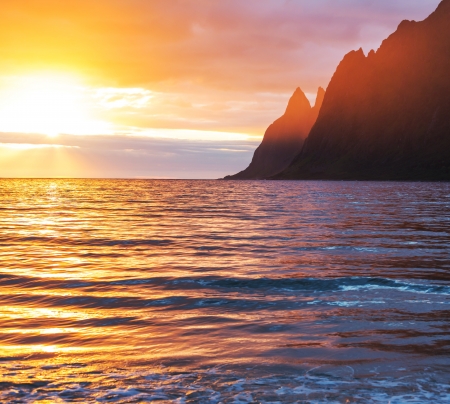 Senja island,Norwayの写真素材