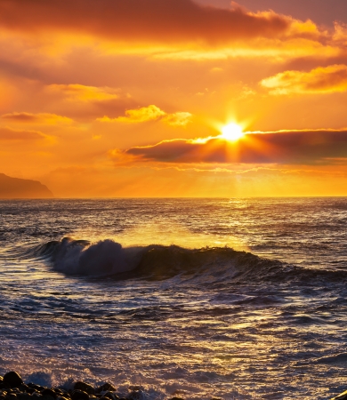 sea sunsetの写真素材