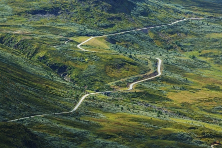 Road in Norway mountains