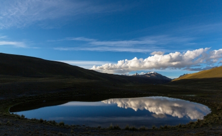 High mountains in Bolivia