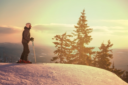 Male skierの写真素材