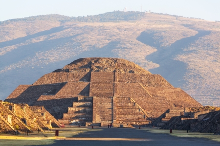 Pyramid of the Sun  Teotihuacan  Mexico の写真素材
