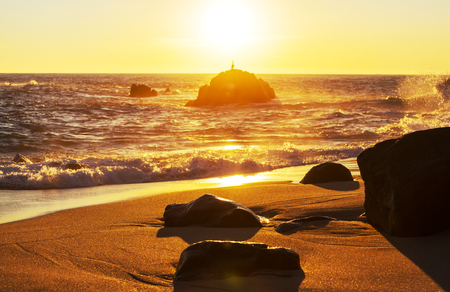 sea sunsetの写真素材