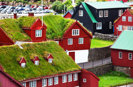 Vintage style of Faroe islandsのeditorial素材