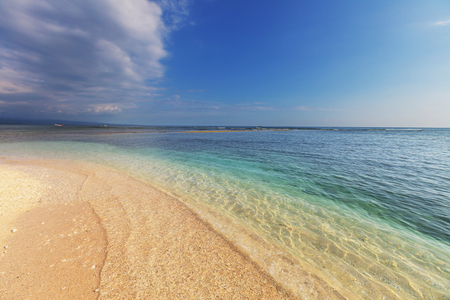 Tropical beach in Giliの写真素材