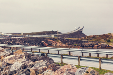 Road in Norway mountainsの写真素材