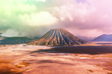 Bromo Volcano at  Java, Indonesiaの写真素材