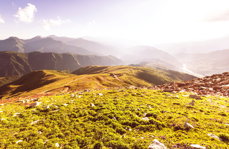 Caucasus mountainsの写真素材