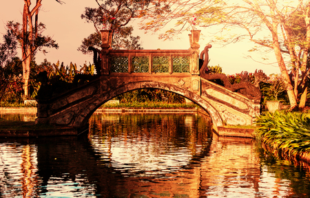 Water Palace, Bali, Indonesiaの写真素材