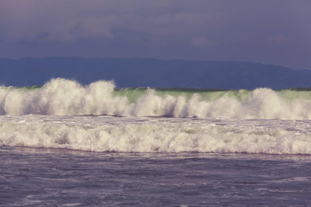 Wave on the beachの写真素材
