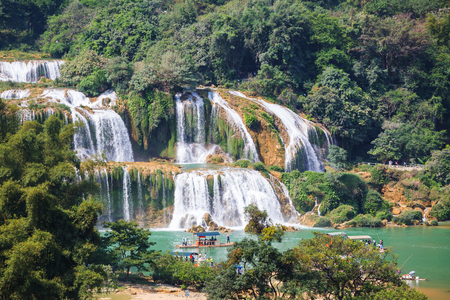 Ban Gioc - Detian waterfall in  Vietnamの写真素材