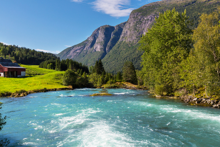 mountain lakeの写真素材