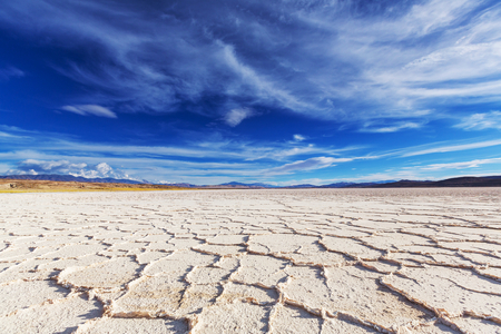 Salt desert in the Jujuy Province, Argentinaの写真素材