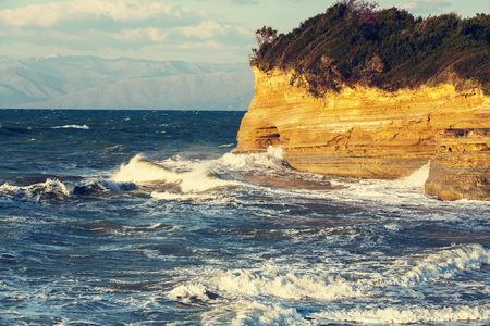 Corfu island landscapes in Greece.の写真素材