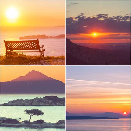 Sunset sceneの写真素材