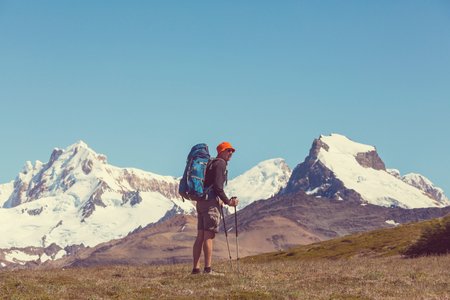 Hike in Patagoniaの写真素材