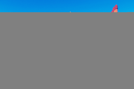 Fisher Tower in UTAHの写真素材