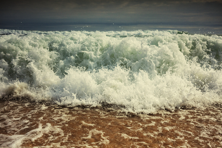 Wave on the beachの写真素材