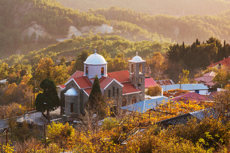 Traditional village of Cyprusの写真素材