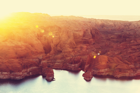 Lake Powell, Alstrom point, USAの写真素材