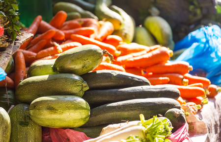 Vegetables on marketの写真素材