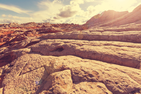 Vermilion Cliffs National Monument Landscapes at sunriseの写真素材
