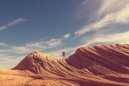 Hike in the Utah mountainsの写真素材