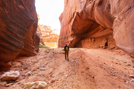 Hike in the Utah mountainsの写真素材