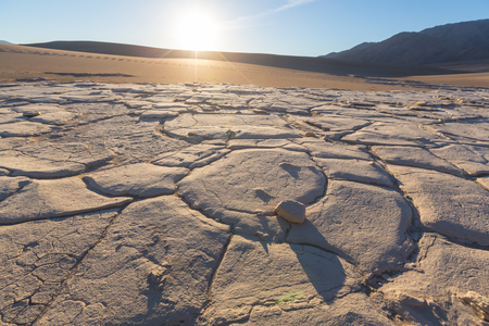 Sand dunes in Death Valley National Park, California, USAの写真素材
