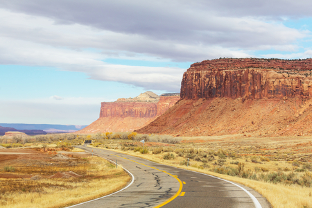 Beautiful landscapes of the American desertの写真素材