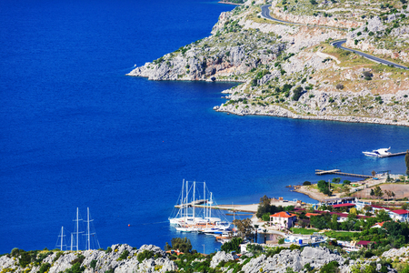 Beautiful sea coast in Turkeyの写真素材