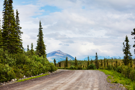 Highway in Alaska, United Statesの写真素材