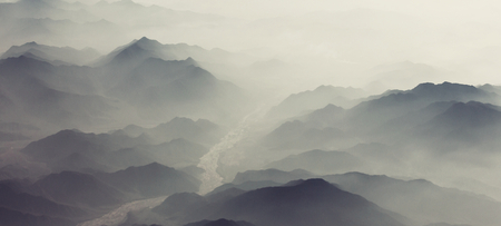 Mountain silhouetteの写真素材