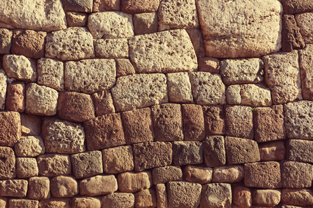 Inca wall in the city Macchu-Picchu,Peruの写真素材