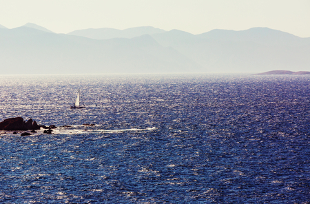 Beautiful sea coast in Turkeyの写真素材