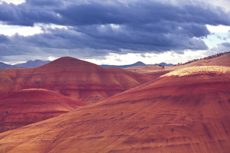 Painted hills in john day national monument, Oregon,USAの写真素材