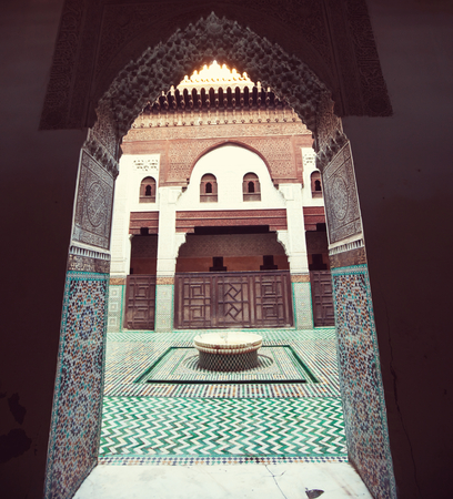 Bahia Palace, Marrakesh, Moroccoのeditorial素材