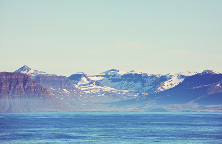 Rough Arctic terrain of Icelandの写真素材