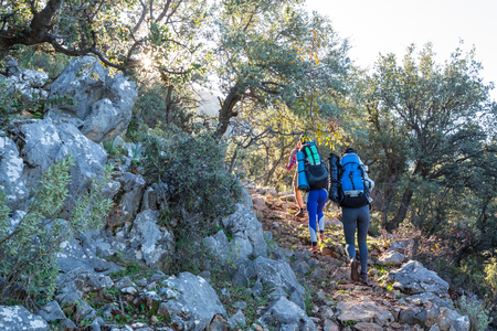 Beautiful nature landscapes in Turkey mountains.  Lycian way is famous among  hikers.の写真素材