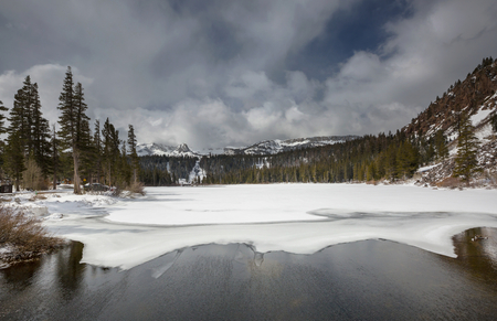 Beautiful nature scene in spring mountains. Sierra Nevada landscapes.の写真素材