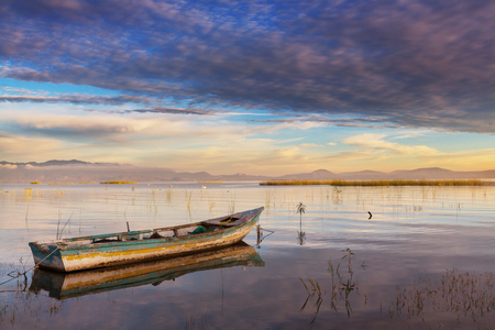 The fishing boats in Mexicoの写真素材