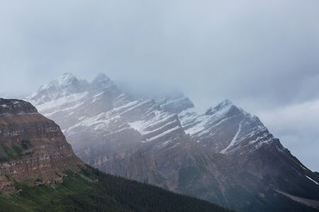 Picturesque mountain view in the Canadian Rockies in summer season
